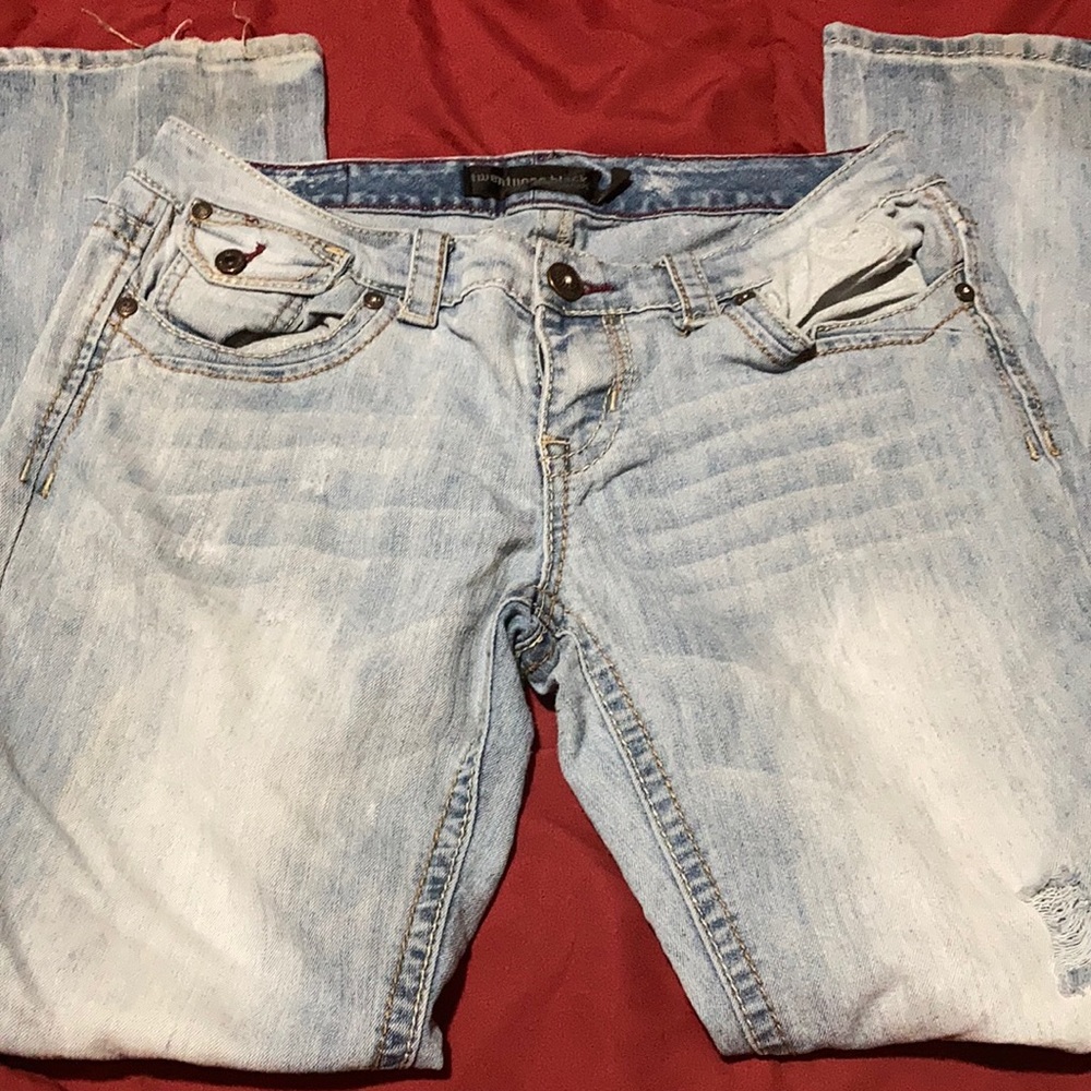 rue 21 flare blue jeans